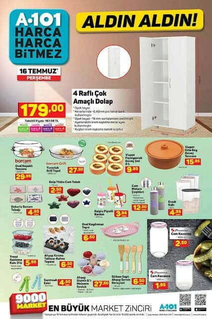 A101 16 Temmuz 2020 Aktüel Ürünler Kataloğu A101 16 Temmuz 2020 Aktüel Ürünler Kataloğu